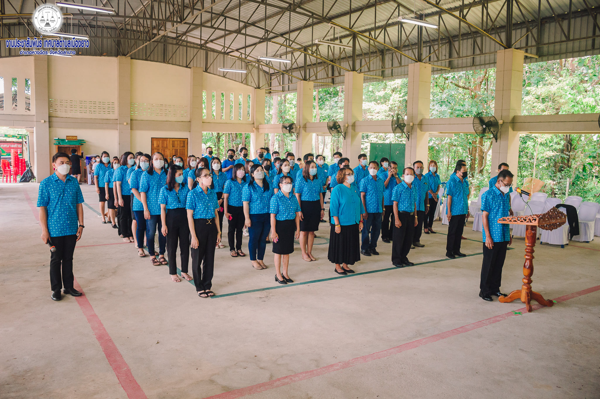 เทศบาลตำบลเมืองยาว จัดกิจกรรมวันเทศบาล 24 เมษายน 2565 นายพงษ์ศักดิ์ แก้วปินตา นายกเทศมนตรี อ่านสารของรัฐมนตรีกระทรวงมหาดไทยเนื่องในวันเทศบาล และนำกล่าวปฏิญาณตนเป็นข้าราชการที่ดี