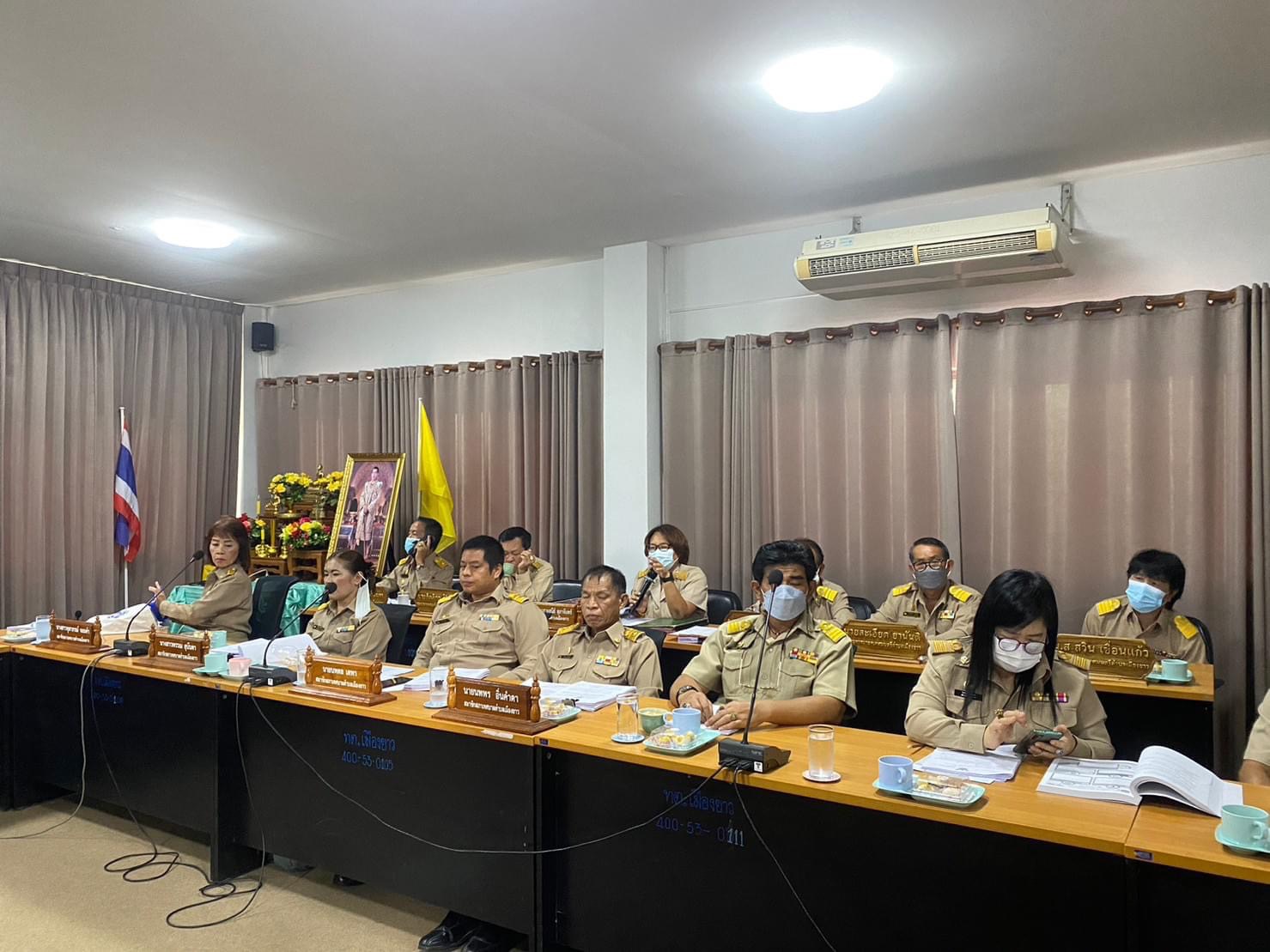 การประชุมสภาเทศบาลตำบลเมืองยาว สมัยวิสามัญ สมัยที่ 1 ครั้งที่ 1 ประจำปี พ.ศ.2565 วันที่ 27 กันยายน 2565